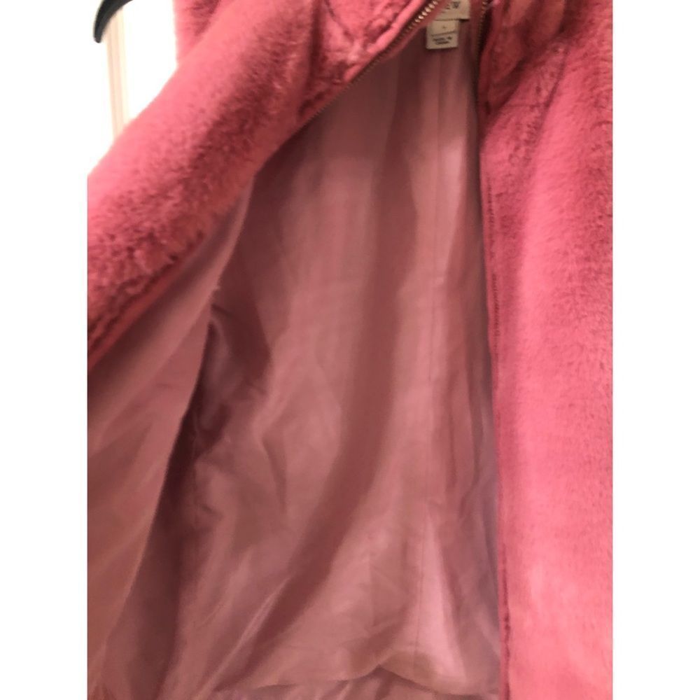 J.Crew Factory Women's Plush Faux Fur Full Zip Vest Size Small S Pink - Picture 11 of 11